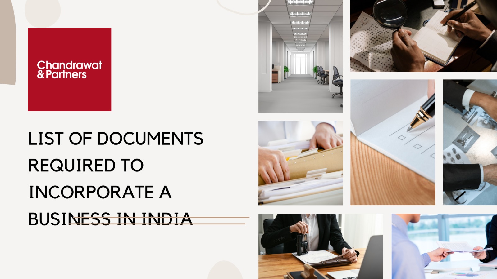List of documents required to incorporate business in India ...